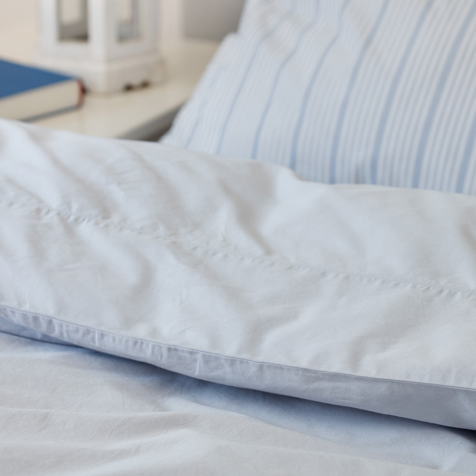 Sengetøj 140x220 cm støvet blå